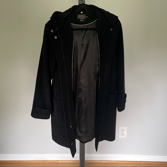 Pendleton Petite Medium wool trench coat with toggles & detachable hood - Picture 6 of 7